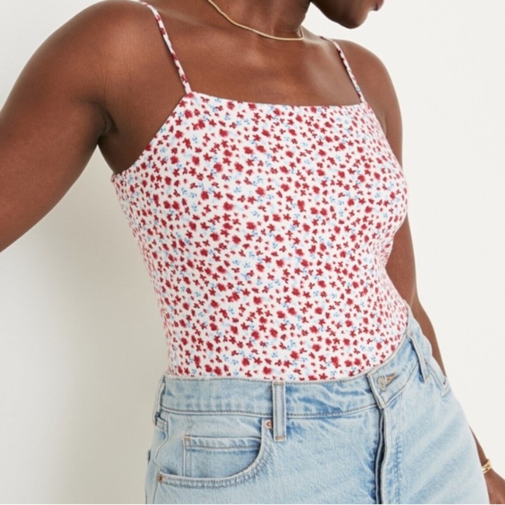NWT Old Navy Fitted Floral Print Bodysuit